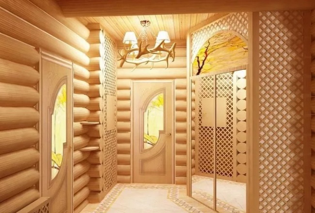 Дизайн интерьера в частном деревянном доме