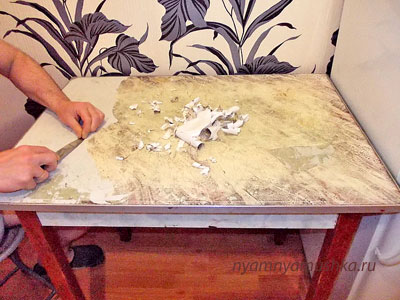 Как отреставрировать старый стол для кухни: мастер-класс